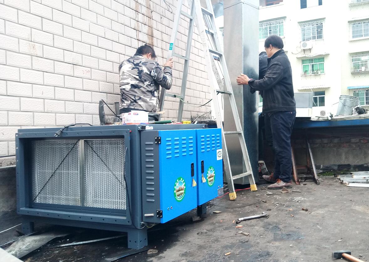 機關食堂油煙治理——某就業局食堂